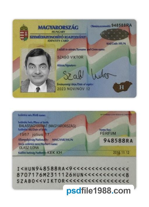 Hungary ID Card